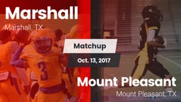 Matchup: Marshall  vs. Mount Pleasant  2017