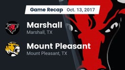Recap: Marshall  vs. Mount Pleasant  2017