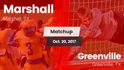 Matchup: Marshall  vs. Greenville  2017