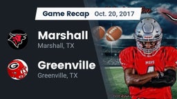 Recap: Marshall  vs. Greenville  2017