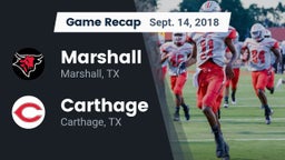 Recap: Marshall  vs. Carthage  2018