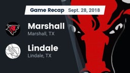 Recap: Marshall  vs. Lindale  2018