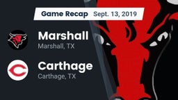 Recap: Marshall  vs. Carthage  2019
