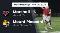 Recap: Marshall  vs. Mount Pleasant  2020