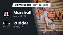 Recap: Marshall  vs. Rudder  2021