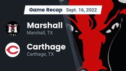 Recap: Marshall  vs. Carthage  2022