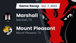 Recap: Marshall  vs. Mount Pleasant  2022
