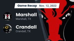 Recap: Marshall  vs. Crandall  2022