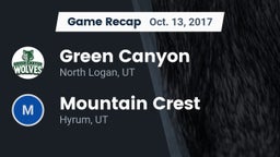 Recap: Green Canyon  vs. Mountain Crest  2017