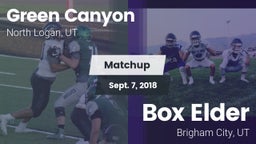 Matchup: Green Canyon High Sc vs. Box Elder  2018