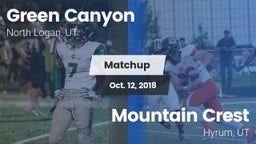 Matchup: Green Canyon High Sc vs. Mountain Crest  2018