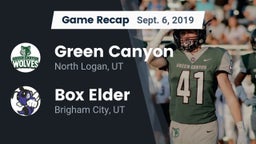 Recap: Green Canyon  vs. Box Elder  2019