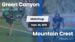 Matchup: Green Canyon High Sc vs. Mountain Crest  2019