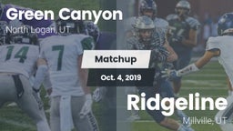 Matchup: Green Canyon High Sc vs. Ridgeline  2019