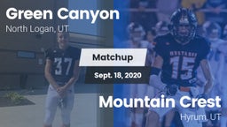 Matchup: Green Canyon High Sc vs. Mountain Crest  2020
