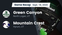Recap: Green Canyon  vs. Mountain Crest  2020