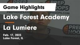 Lake Forest Academy  vs La Lumiere  Game Highlights - Feb. 17, 2023