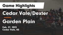 Cedar Vale/Dexter  vs Garden Plain  Game Highlights - Feb. 27, 2023