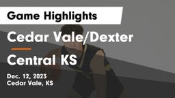 Cedar Vale/Dexter  vs Central  KS Game Highlights - Dec. 12, 2023