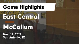 East Central  vs McCollum  Game Highlights - Nov. 12, 2021