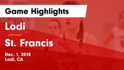 Lodi  vs St. Francis  Game Highlights - Dec. 1, 2018