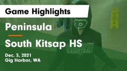 Peninsula  vs South Kitsap HS Game Highlights - Dec. 3, 2021