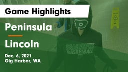 Peninsula  vs Lincoln  Game Highlights - Dec. 6, 2021
