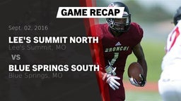 Recap: Lee's Summit North  vs. Blue Springs South  2016