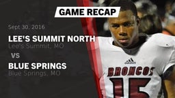 Recap: Lee's Summit North  vs. Blue Springs  2016