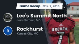 Recap: Lee's Summit North  vs. Rockhurst  2018