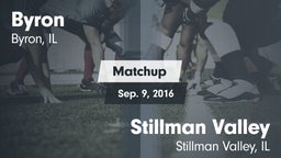 Matchup: Byron  vs. Stillman Valley  2016