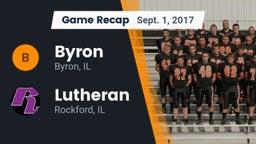 Recap: Byron  vs. Lutheran  2017