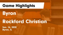 Byron  vs Rockford Christian Game Highlights - Jan. 16, 2020