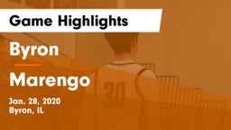 Byron  vs Marengo  Game Highlights - Jan. 28, 2020