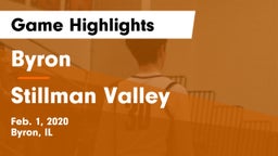Byron  vs Stillman Valley  Game Highlights - Feb. 1, 2020
