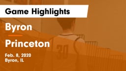 Byron  vs Princeton  Game Highlights - Feb. 8, 2020