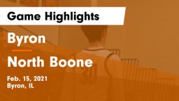 Byron  vs North Boone  Game Highlights - Feb. 15, 2021
