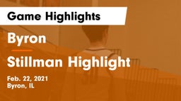 Byron  vs Stillman Highlight Game Highlights - Feb. 22, 2021