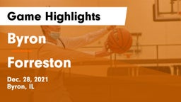 Byron  vs Forreston Game Highlights - Dec. 28, 2021
