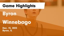 Byron  vs Winnebago  Game Highlights - Dec. 15, 2023