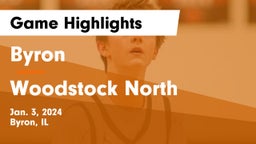 Byron  vs Woodstock North  Game Highlights - Jan. 3, 2024