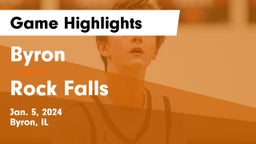 Byron  vs Rock Falls  Game Highlights - Jan. 5, 2024