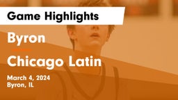 Byron  vs Chicago Latin Game Highlights - March 4, 2024