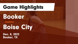 Booker  vs Boise City  Game Highlights - Dec. 8, 2022