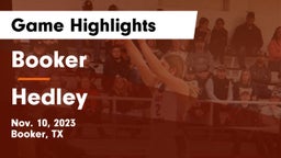 Booker  vs Hedley Game Highlights - Nov. 10, 2023