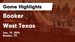 Booker  vs West Texas  Game Highlights - Jan. 19, 2024