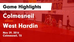 Colmesneil  vs West Hardin  Game Highlights - Nov 29, 2016