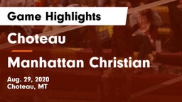 Choteau  vs Manhattan Christian Game Highlights - Aug. 29, 2020