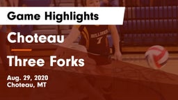 Choteau  vs Three Forks Game Highlights - Aug. 29, 2020