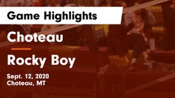 Choteau  vs Rocky Boy  Game Highlights - Sept. 12, 2020